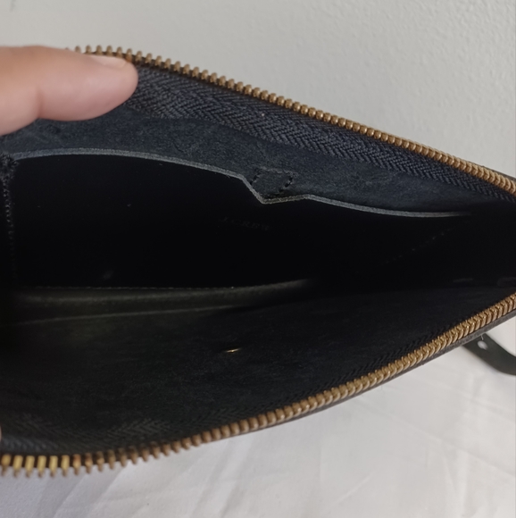 J.CREW Parker crossbody bag black leather - Picture 8 of 10